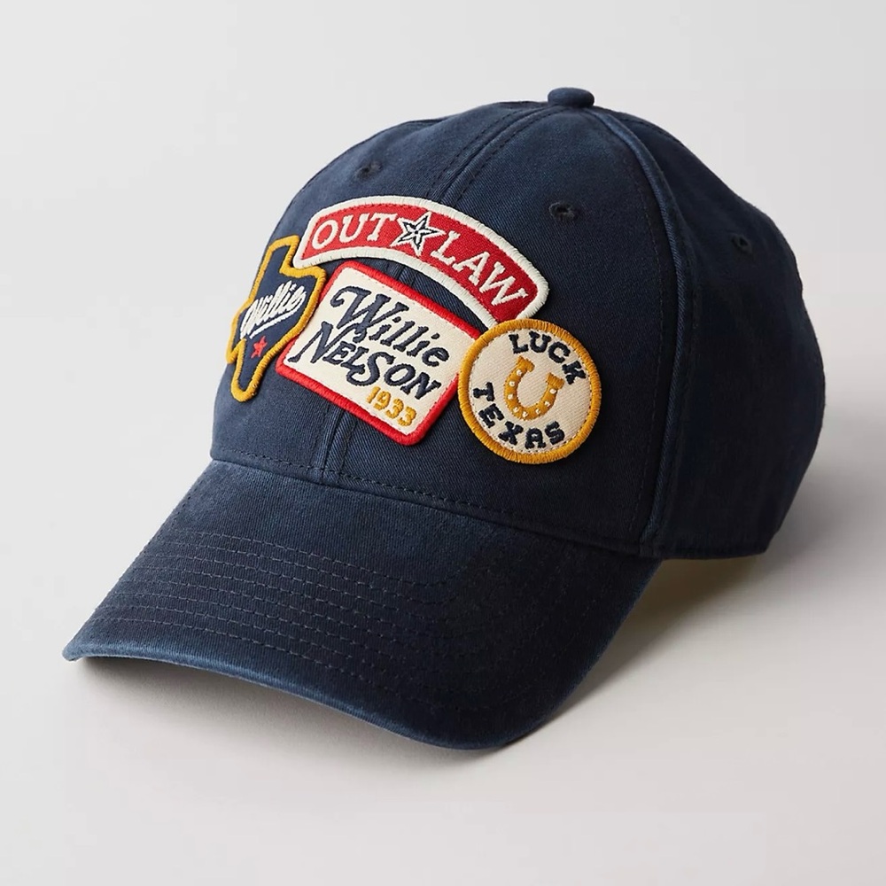 Free People Willie Nelson Patched Hat - Black